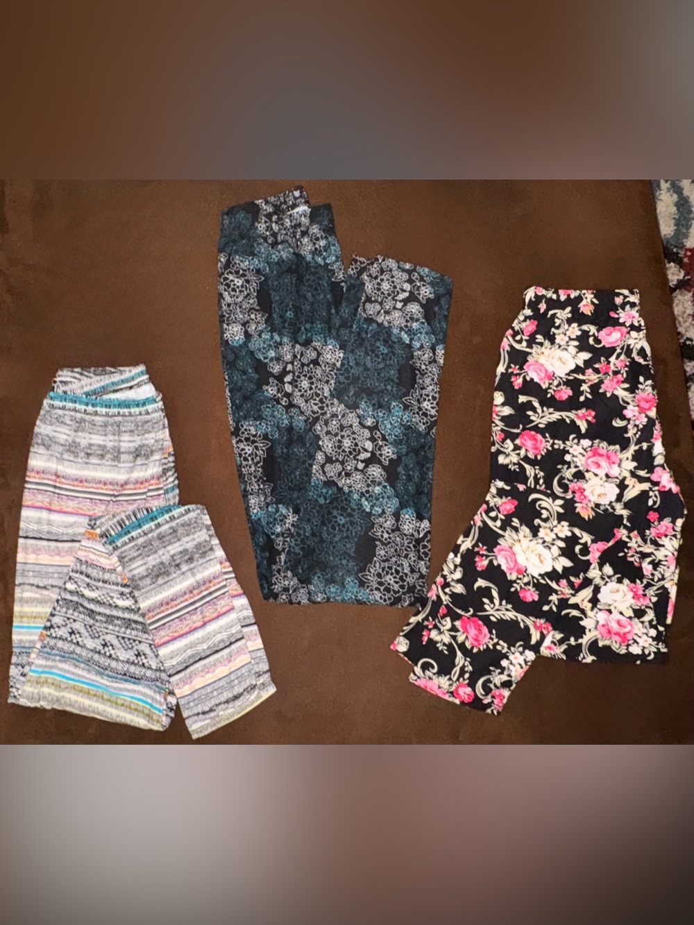 Lot of 3 Buttery Soft Leggings OS Small Medium fit